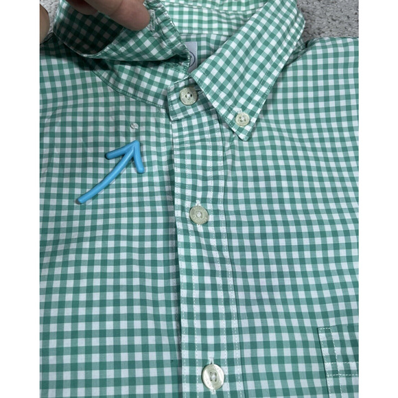 Brooks Brothers Shirt Mens Large Slim Fit Gingham Plaid Easter *See Description* - Picture 4 of 13